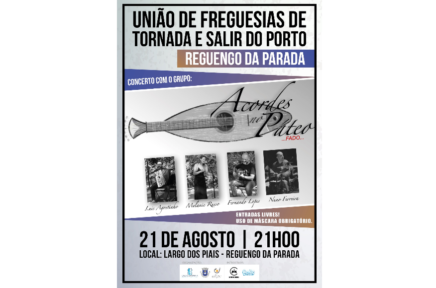 ACORDES NO P&Aacute;TEO...Fado... | 21 de Agosto, 21h |  Largo dos Piais - Reguengo da Parada