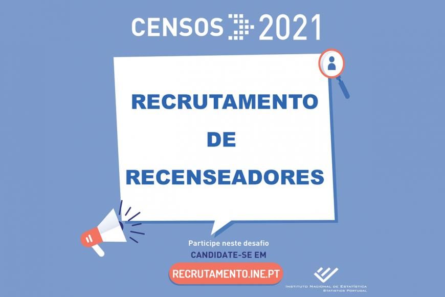 Recrutamento de Recenseadores - Censos 2021
