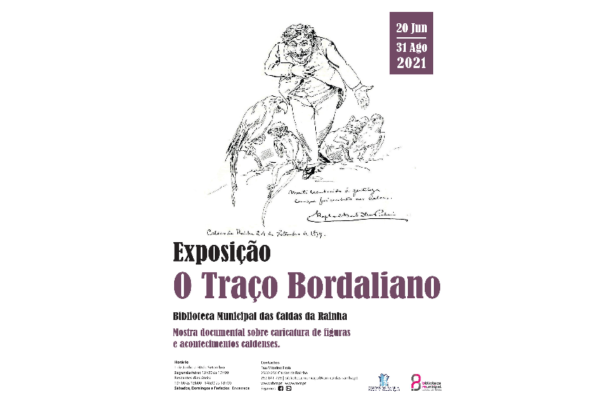 Exposi&ccedil;&atilde;o O TRA&Ccedil;O BORDALIANO de 20 de Junho a  31 de Agosto na Biblioteca Municipal das Caldas da Rainha